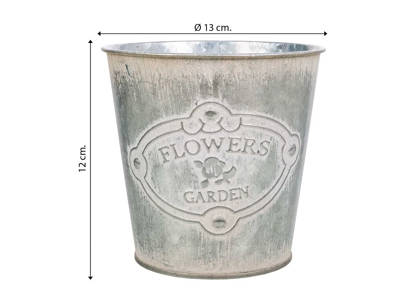 3 cubi e vassoio in metallo bianco