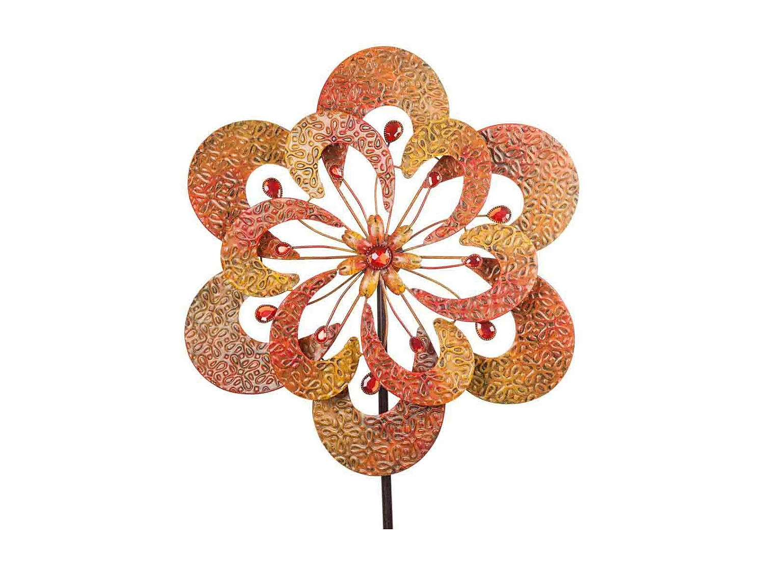 Flor decorativa em metal 50x12x160