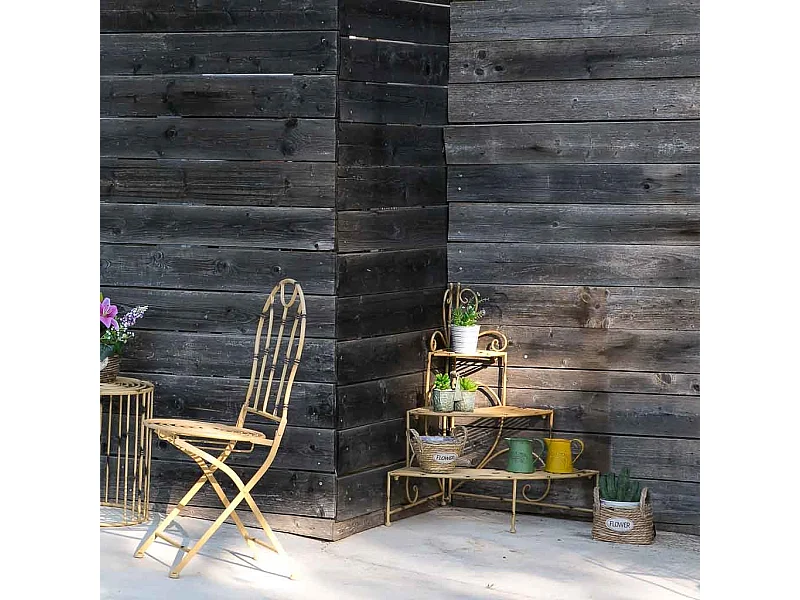 Jarro de metal amarelo 14xd10x11,5/12,5 td:7,5