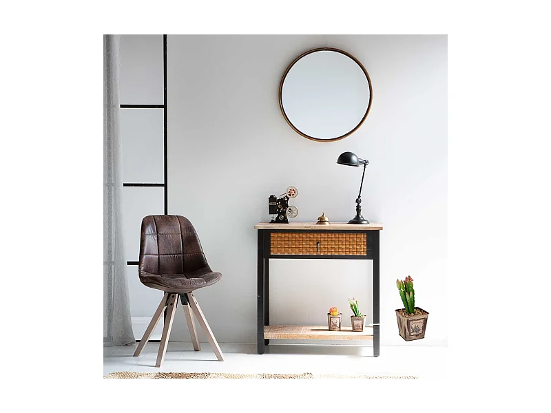 Topf mit künstlichem Kaktus 9,5x9,5x21h cm