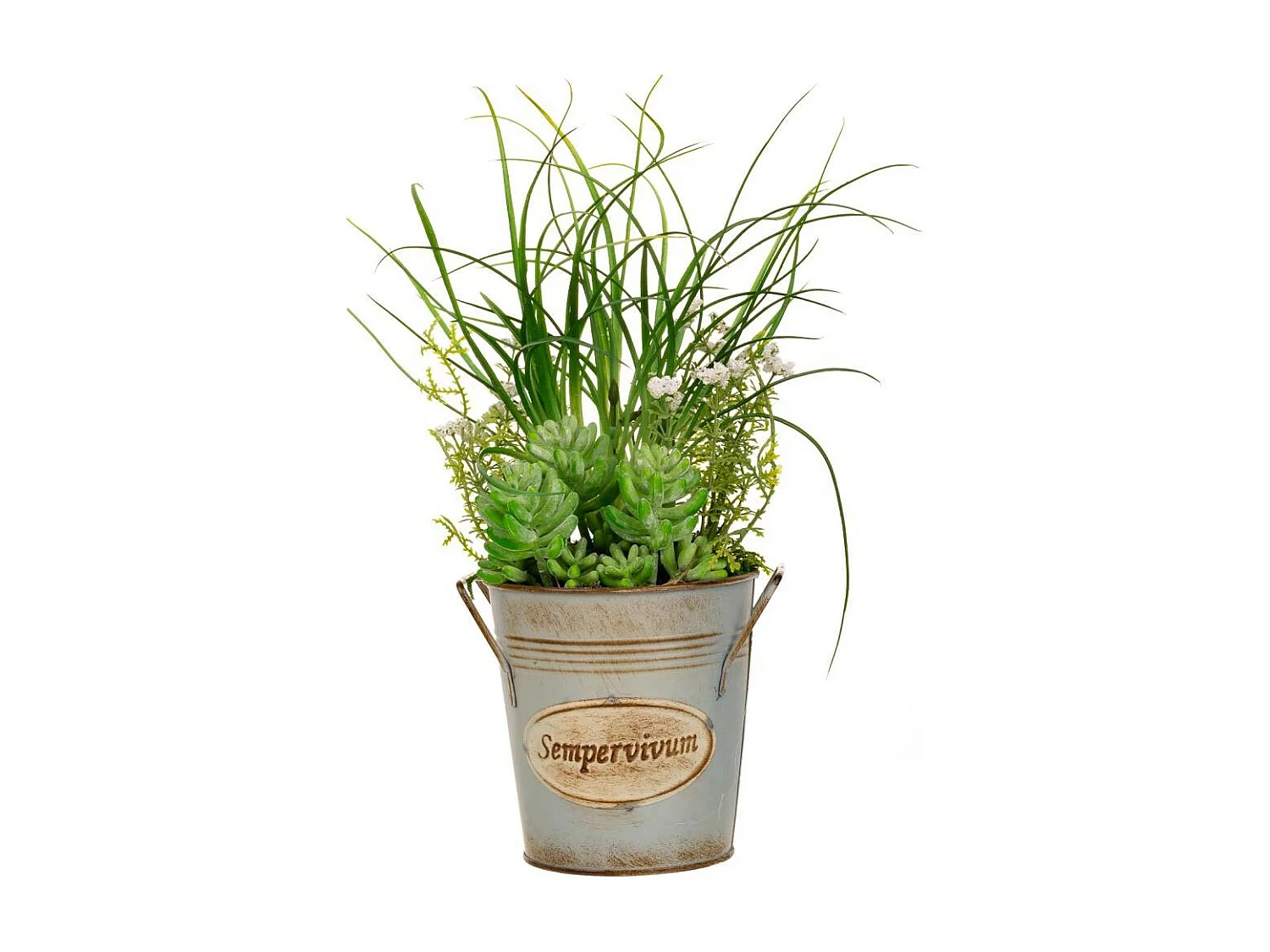 Maceta cactus artificial 21x21x34