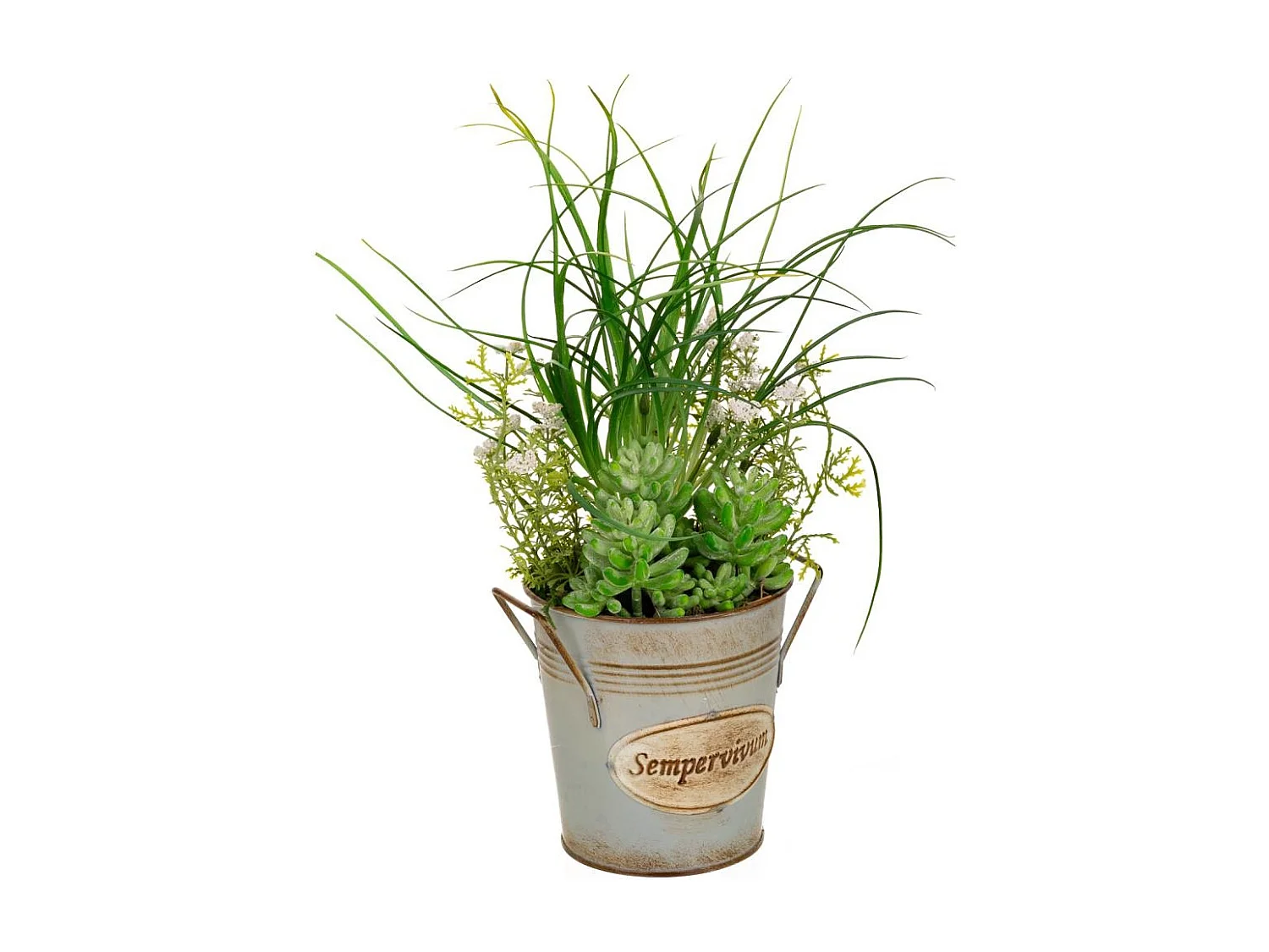 Vaso cactus artificiale 21x21x34h