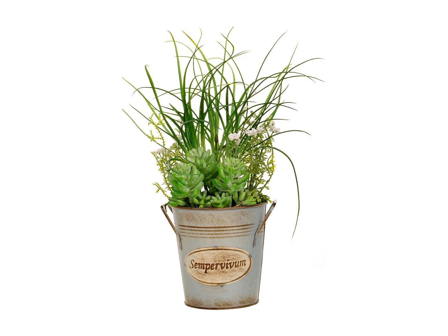 Vaso cactus artificiale 21x21x34h