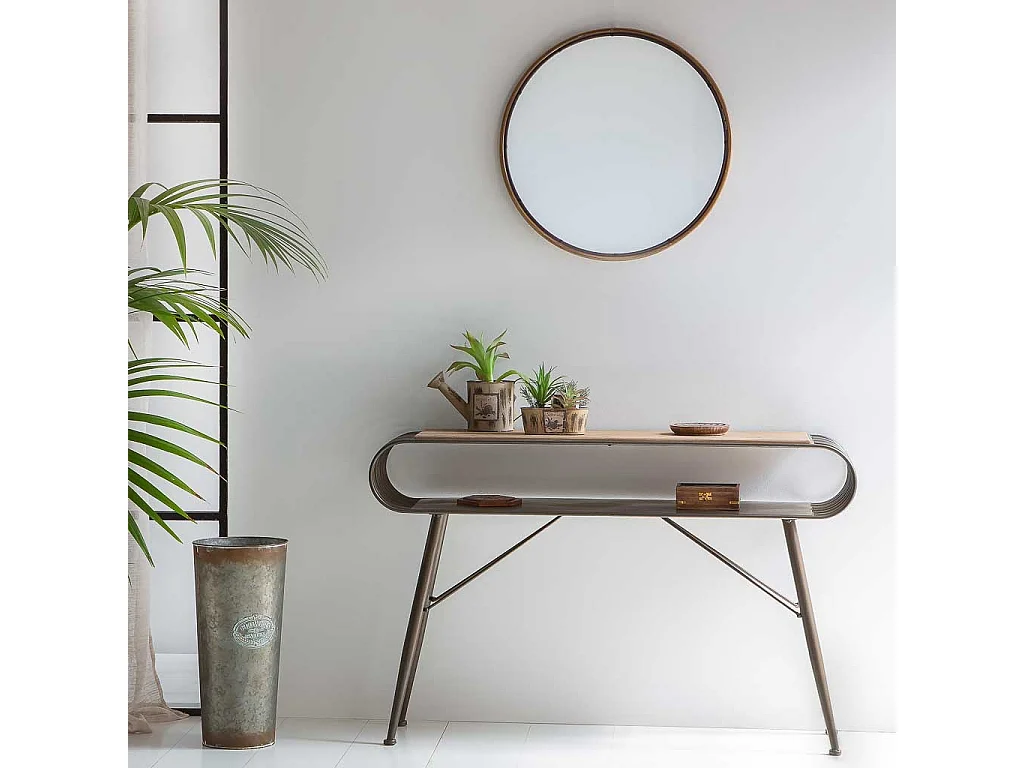 Vaso con piante artificiali 17,5x10x17h