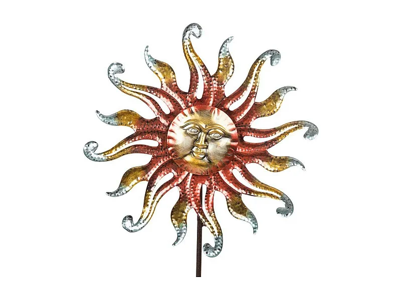 Metalldekoration Sonne 54x12x160h cm