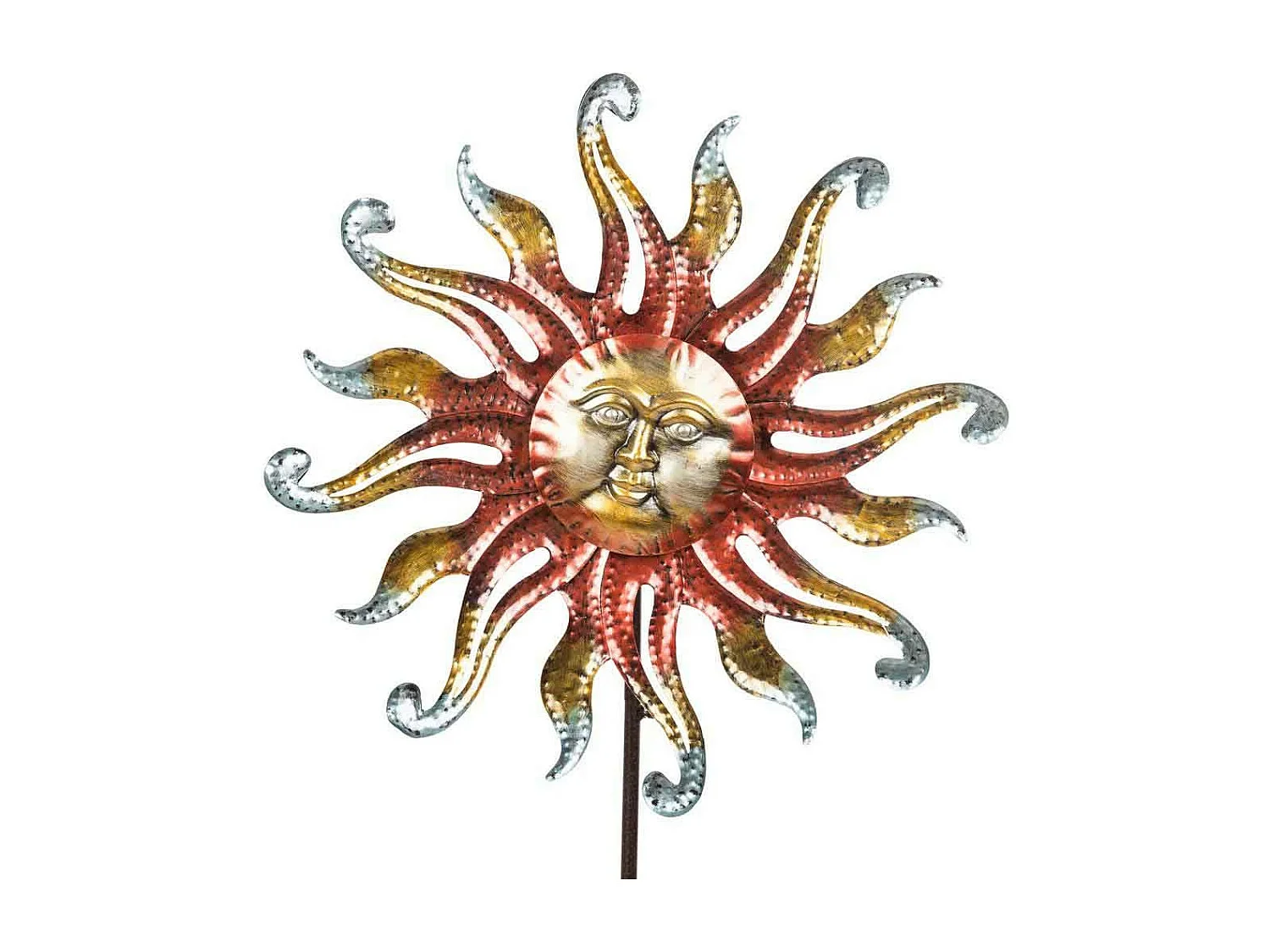 Metalldekoration Sonne 54x12x160h cm