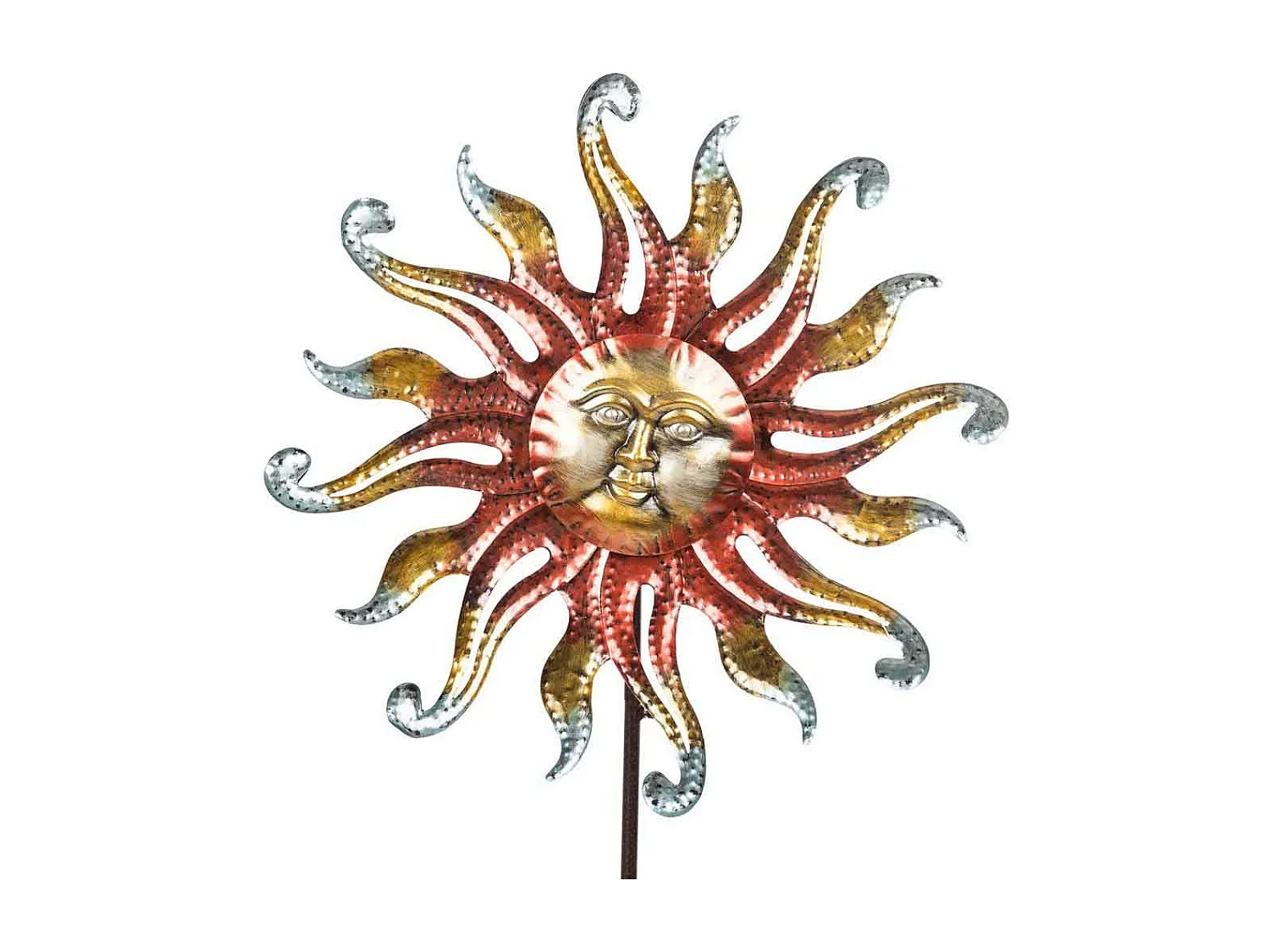 Metalldekoration Sonne 54x12x160h cm