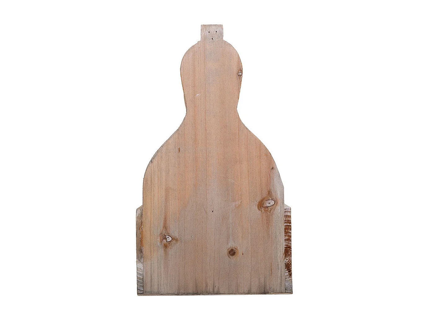 Cesta Macetero de madera gris 34x17,5x10/30