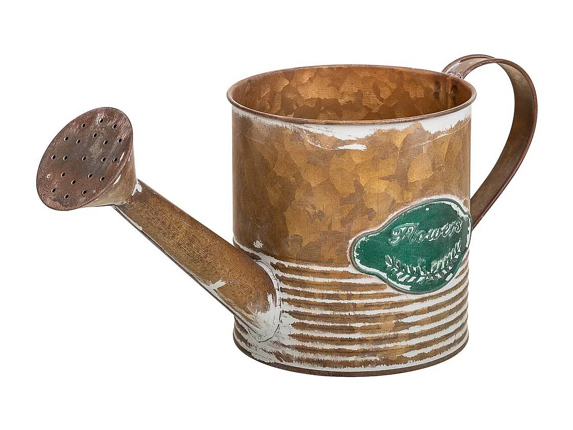 Arrosoir en métal doré 32x12x12.5/14h