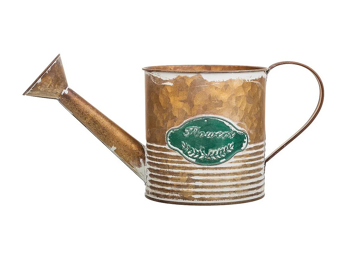 Arrosoir en métal doré 32x12x12.5/14h