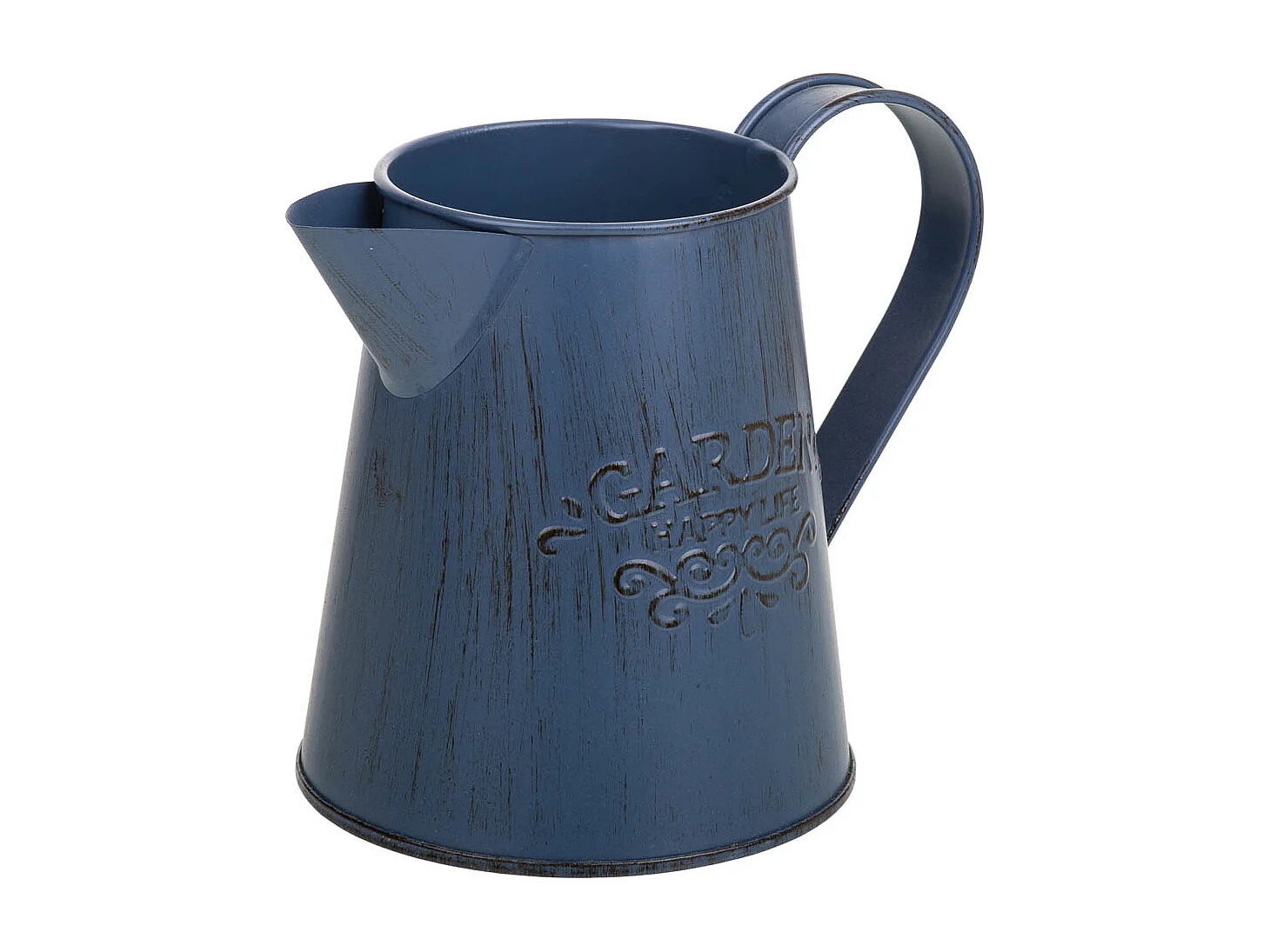 Blauer Metallkrug 14xT10x11,5/12,5H cm TD:7,5