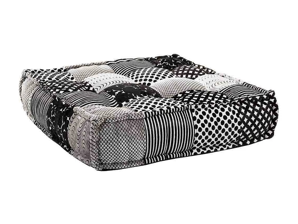 Almofada de chão cinza 80x80x20