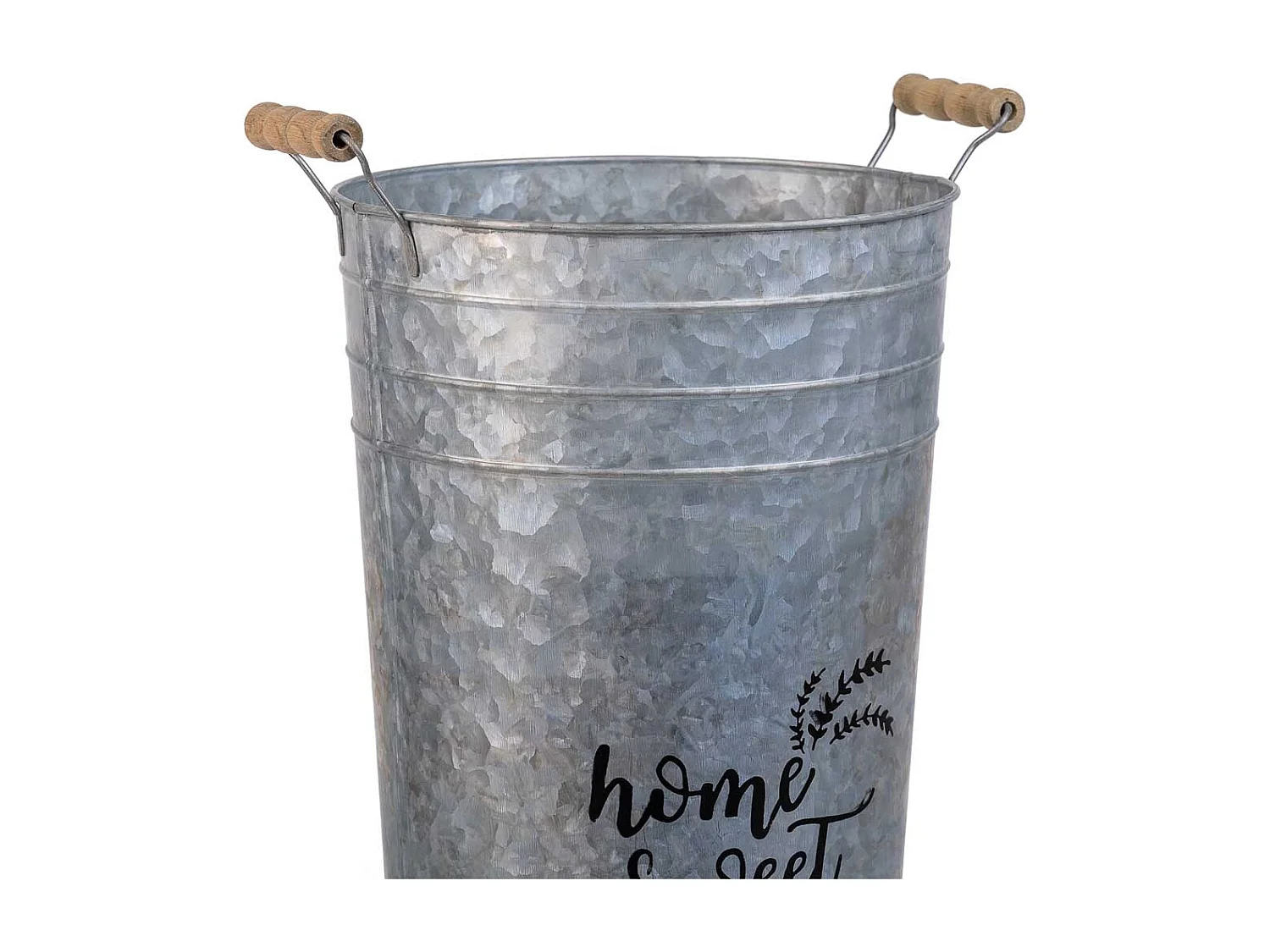 Porte-parapluie rond en métal gris d23,5x50h b:18