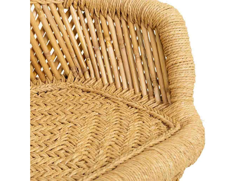 Divano in bambù marrone 62x30x48,5h