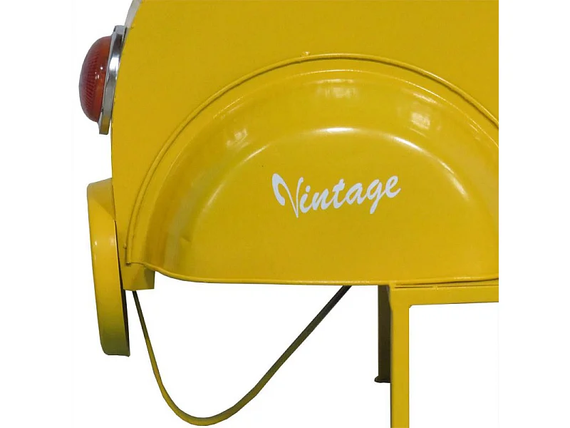 Bank aus Metall und braunem Leder, 127 x 71 x 76 h cm