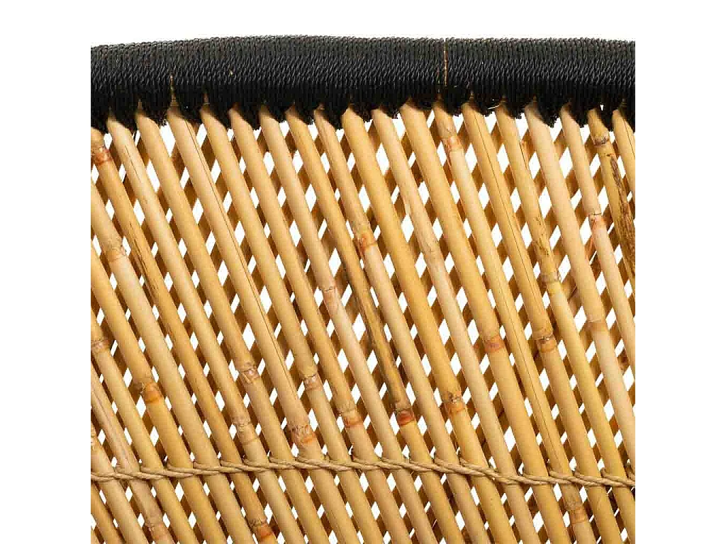 2-Sitzer-Sofa aus braunem Bambus, 103 x 46 x 90 cm