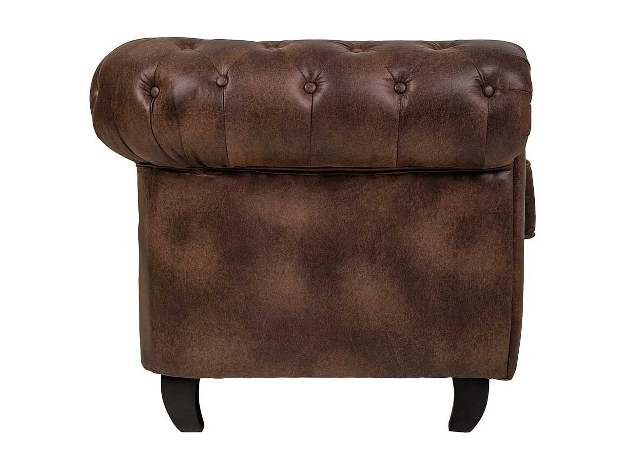Canapé en cuir marron 160x82x76h