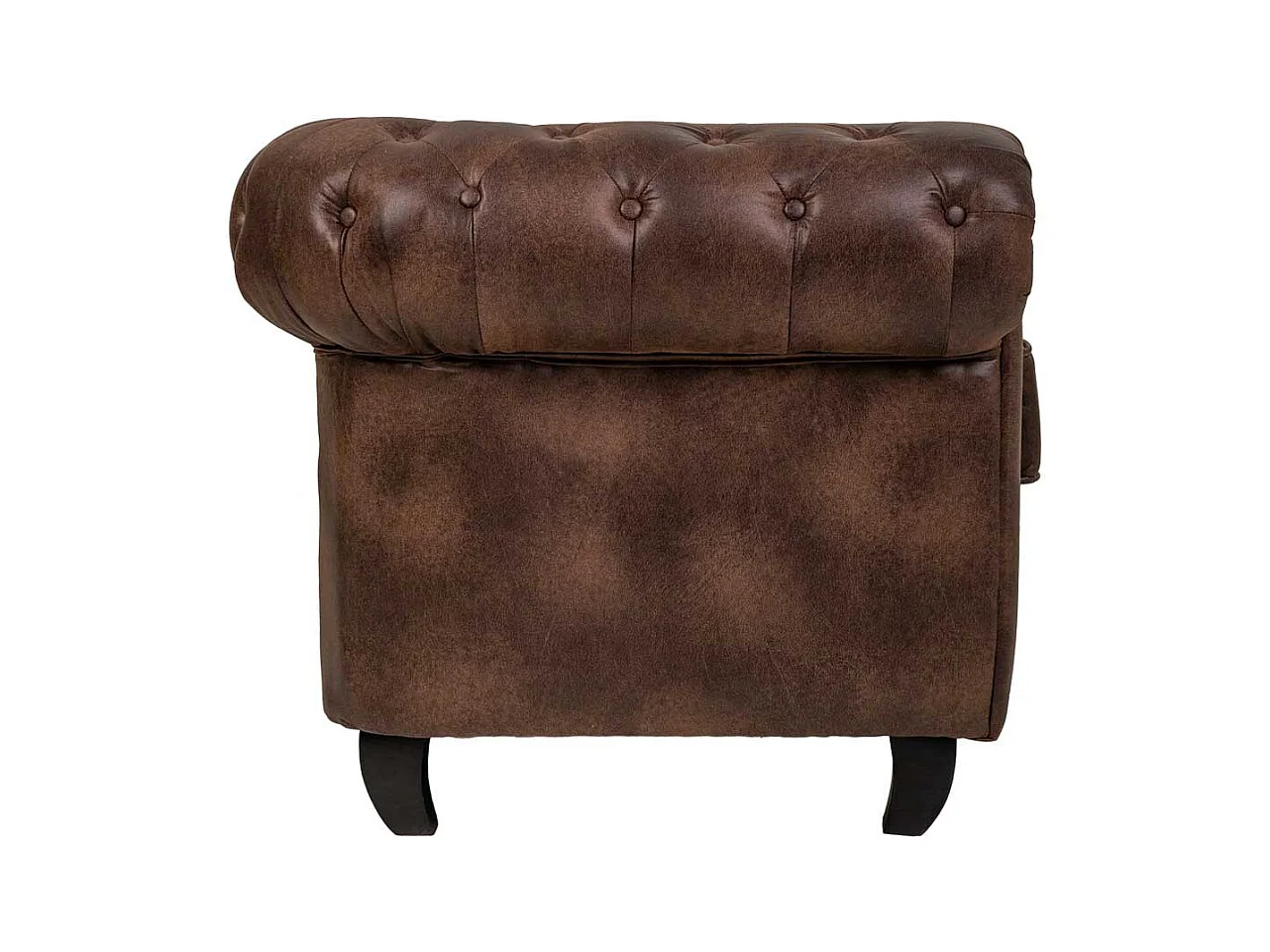 Canapé en cuir marron 160x82x76h