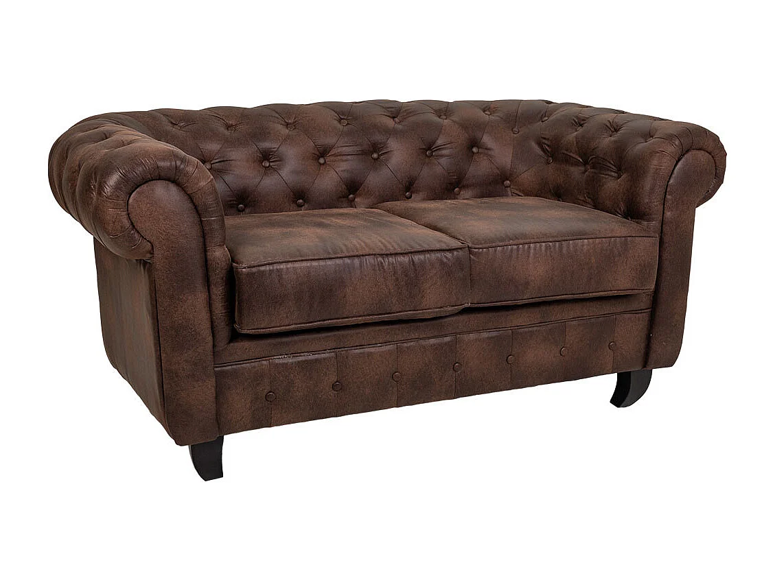 Braunes Ledersofa 160x82x76h cm