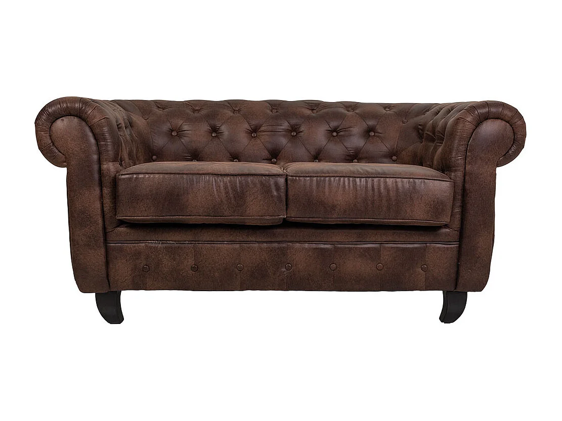 Braunes Ledersofa 160x82x76h cm