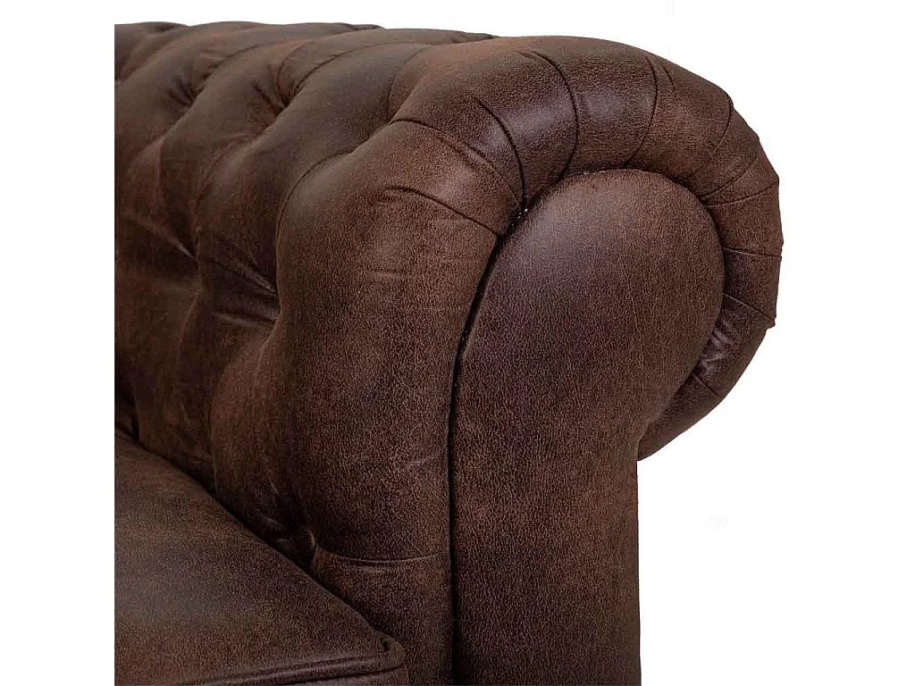 Braunes Ledersofa 160x82x76h cm