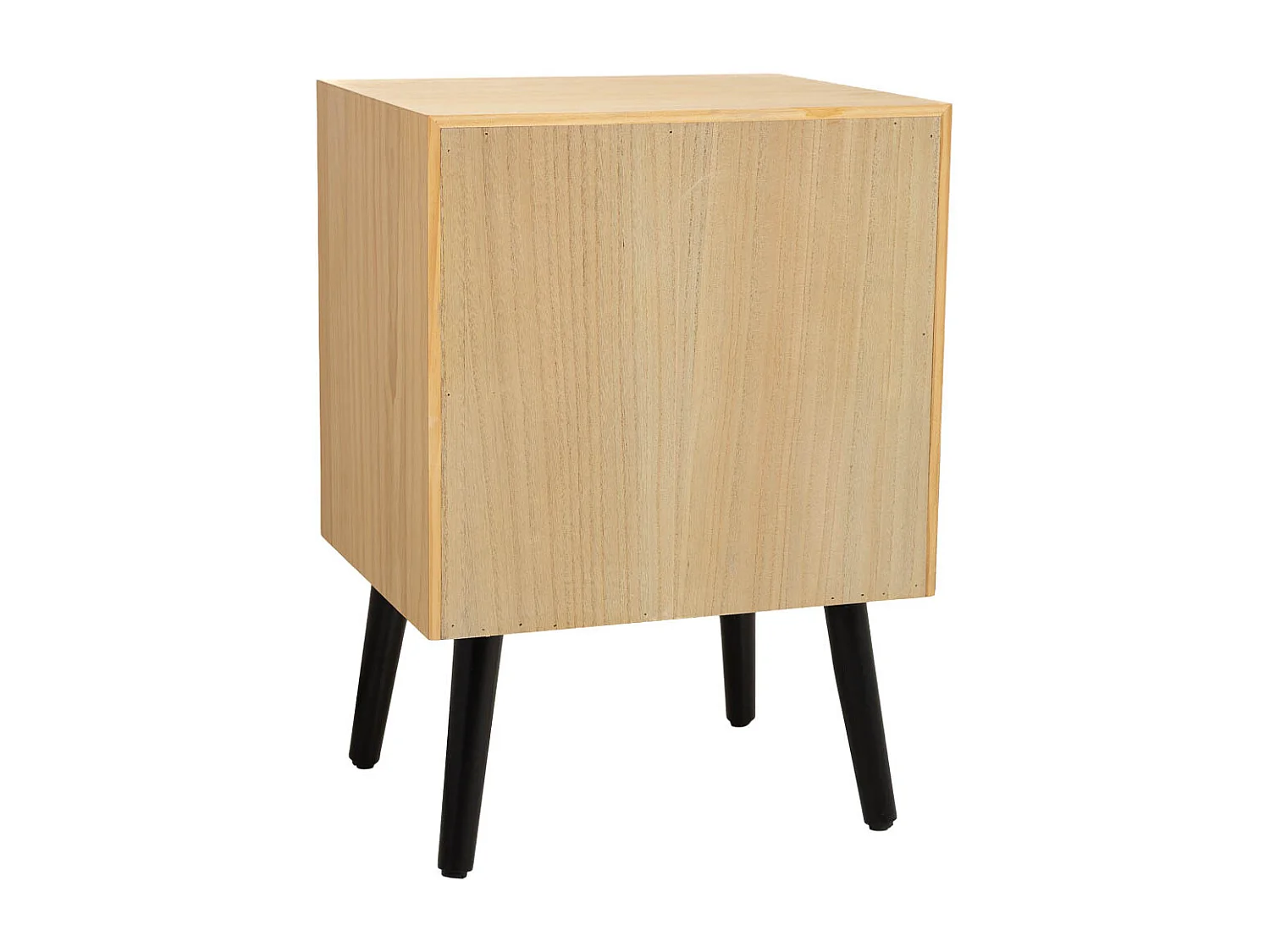 Mesa de cabeceira de madeira castanha 45x35x60h cm