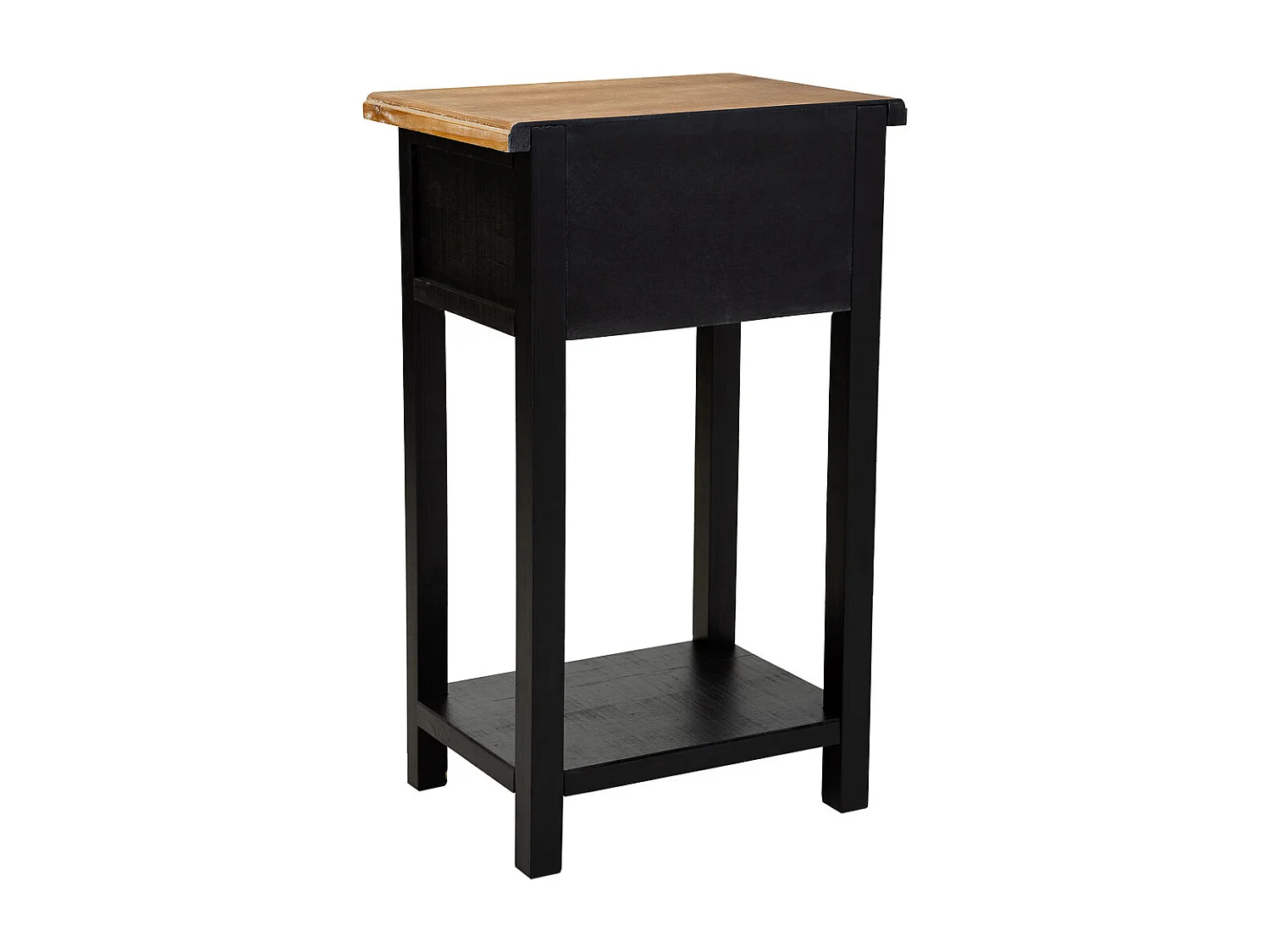 Mesita de madera con 2 cajon y 1 balda 48x35x82