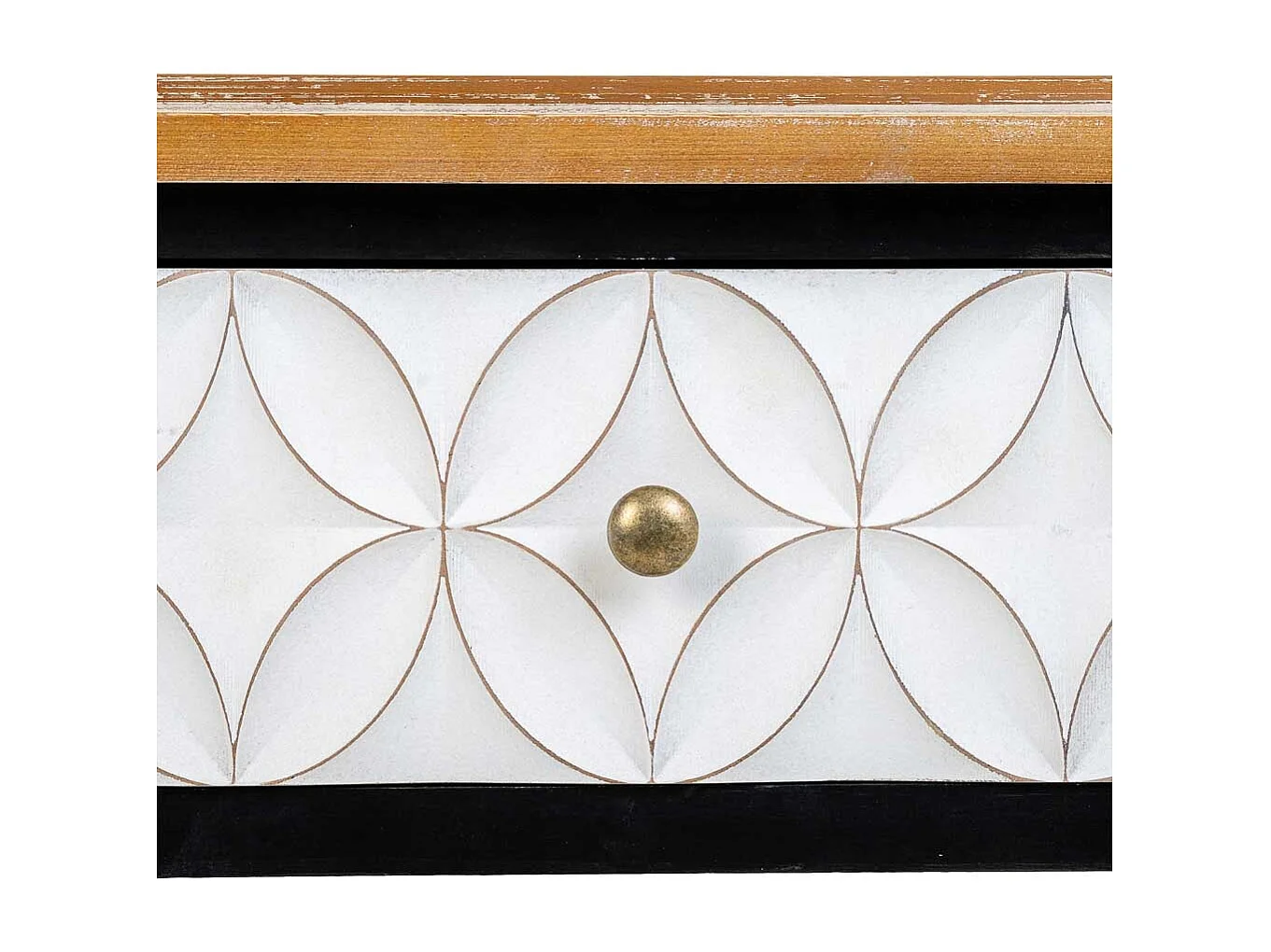 Mesa de centro em madeira com 2 gavetas e 1 prateleira 48x35x82