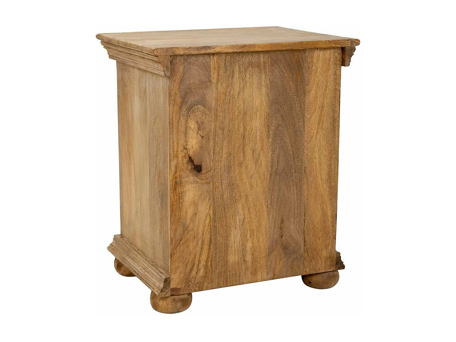 Comodino in legno artigianale marrone 50x40x60.