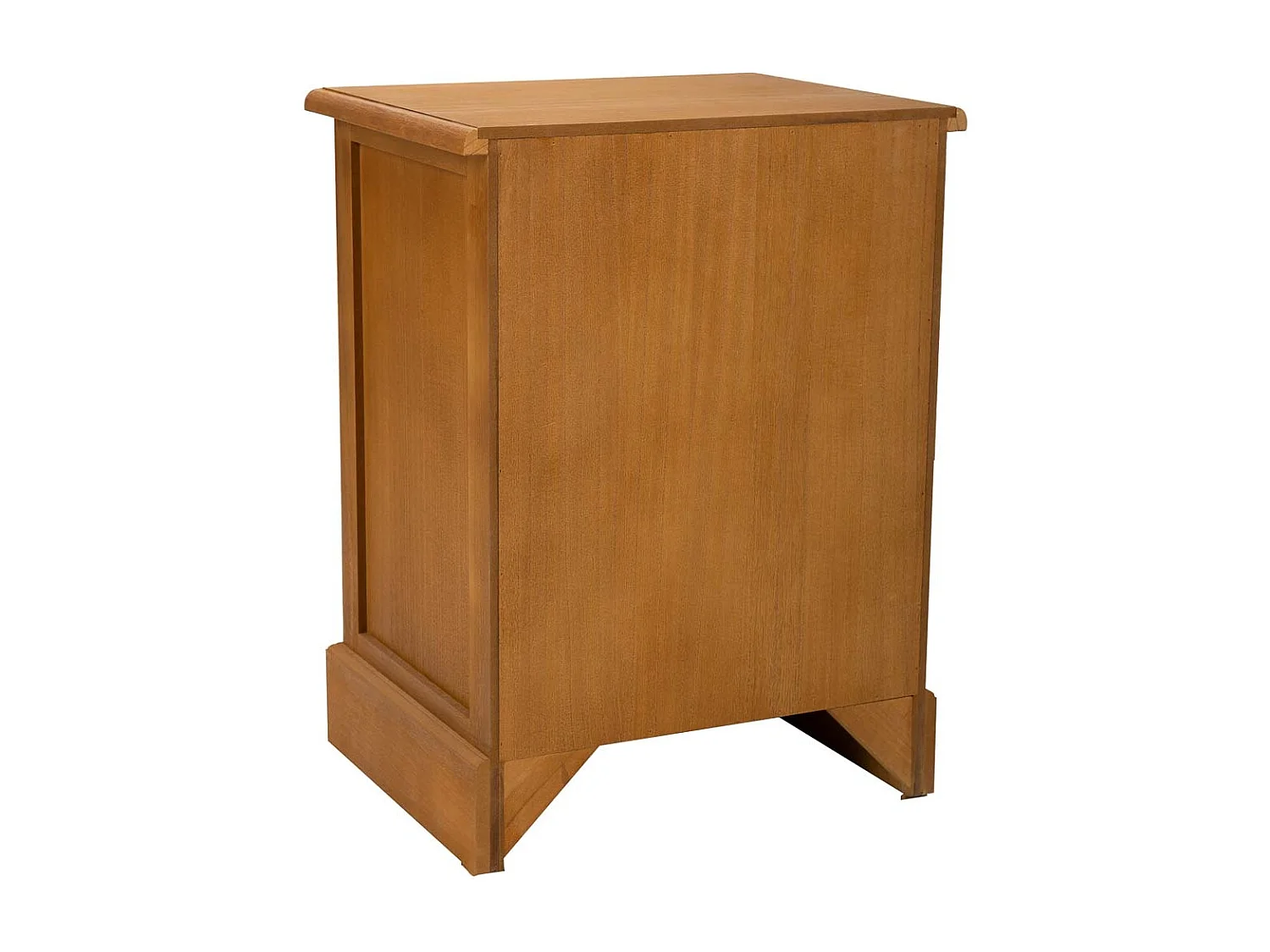 Mesita de madera de 3 cajones marron 45x35x60