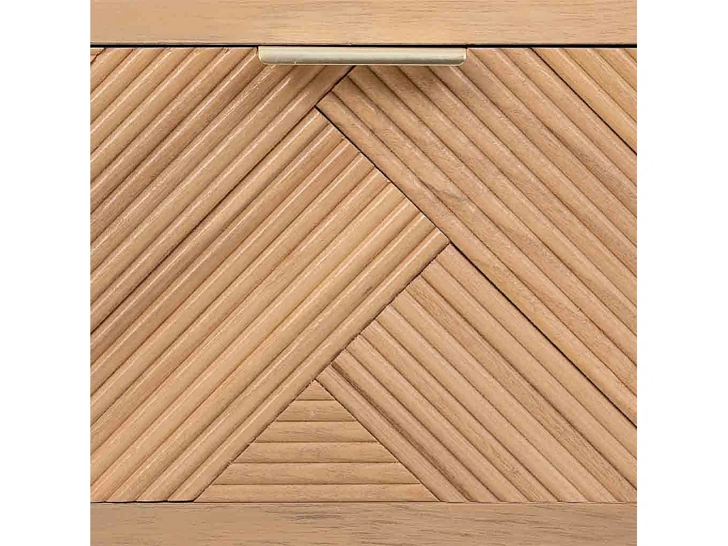 Mesa de apoio de madeira com 1 gaveta castanha 45x34x64