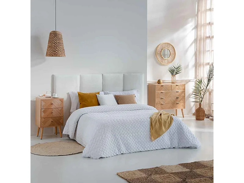 Mesa de centro de madeira com 3 gavetas 42x34x70