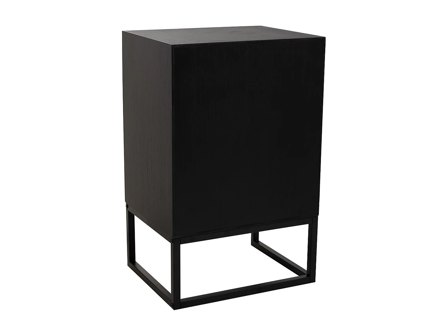 Nachttisch aus Holz und Metall braun, 44x36x67