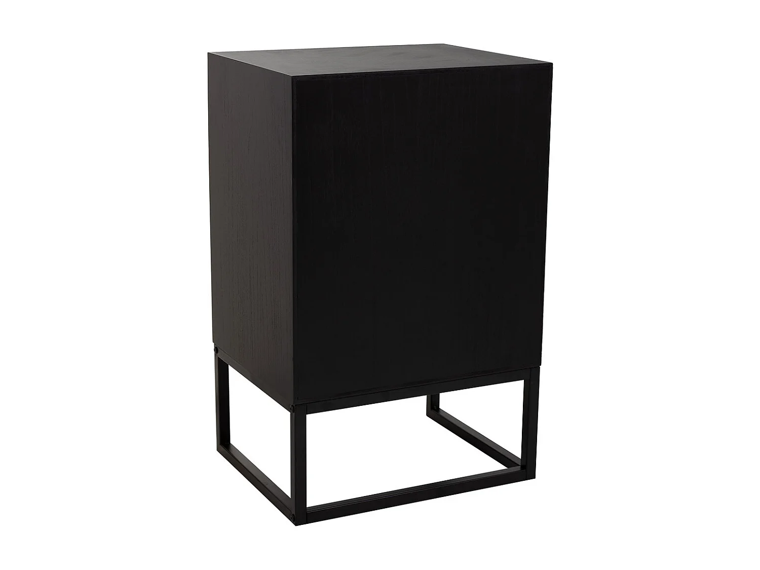 Nachttisch aus Holz und Metall braun, 44x36x67