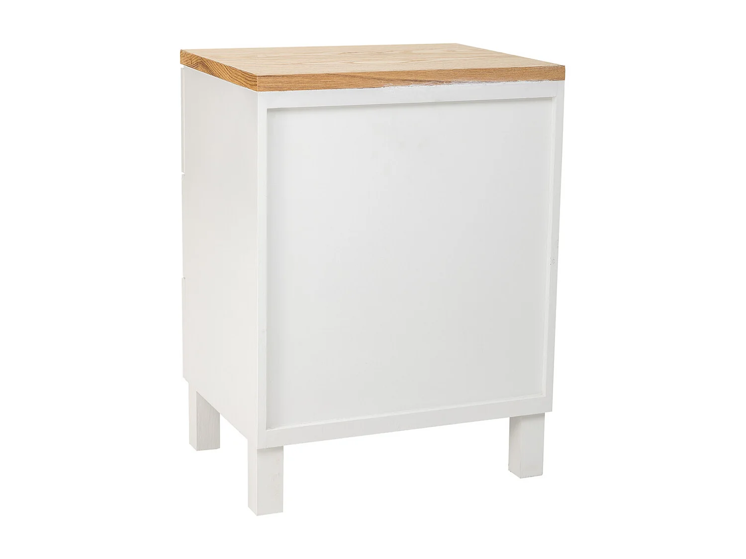 Table de nuit en bois avec 3 tiroirs 45x35x60