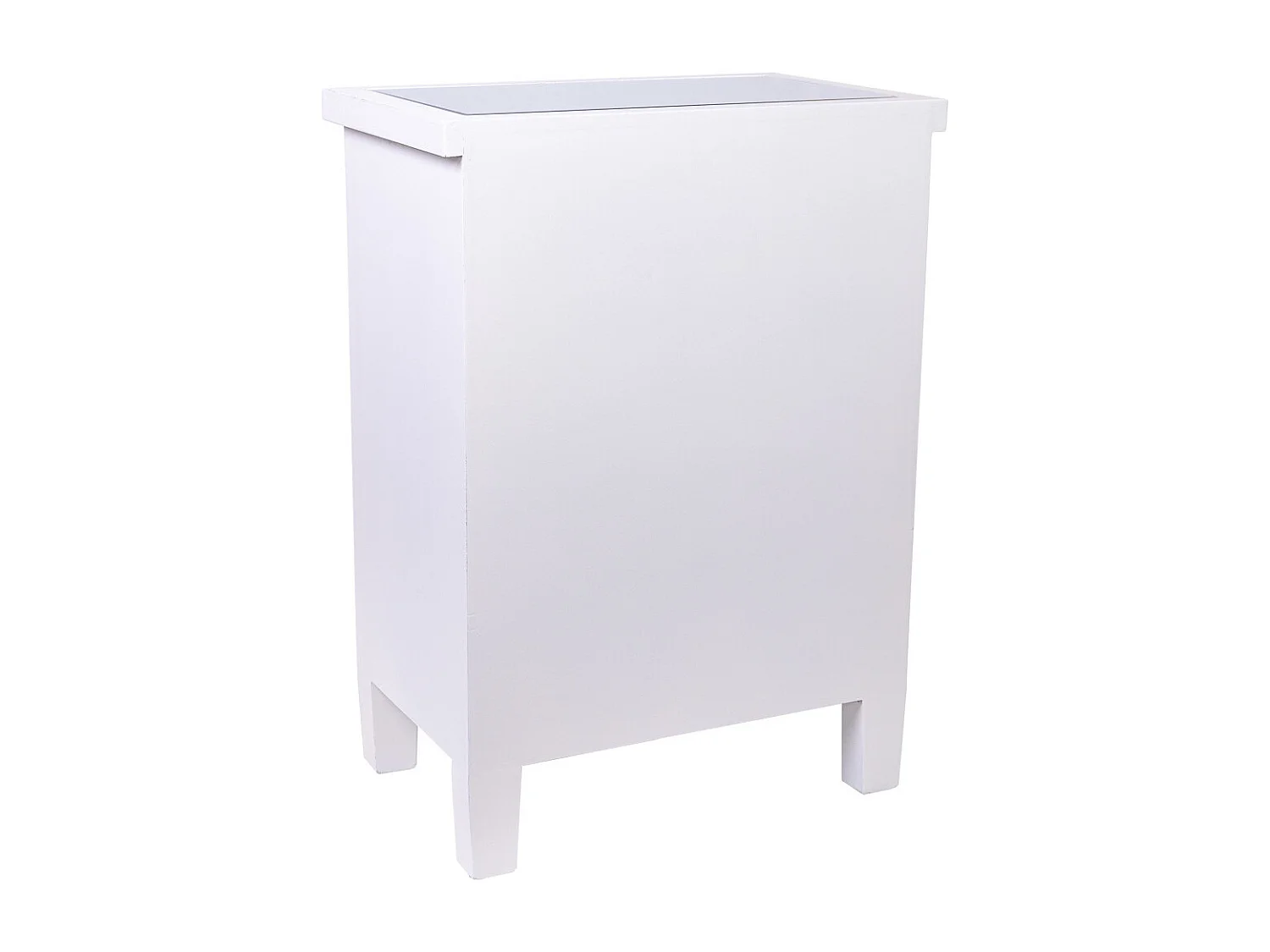 Nachttisch aus Holz mit 1 Schublade und 2 Türen 45x34x66