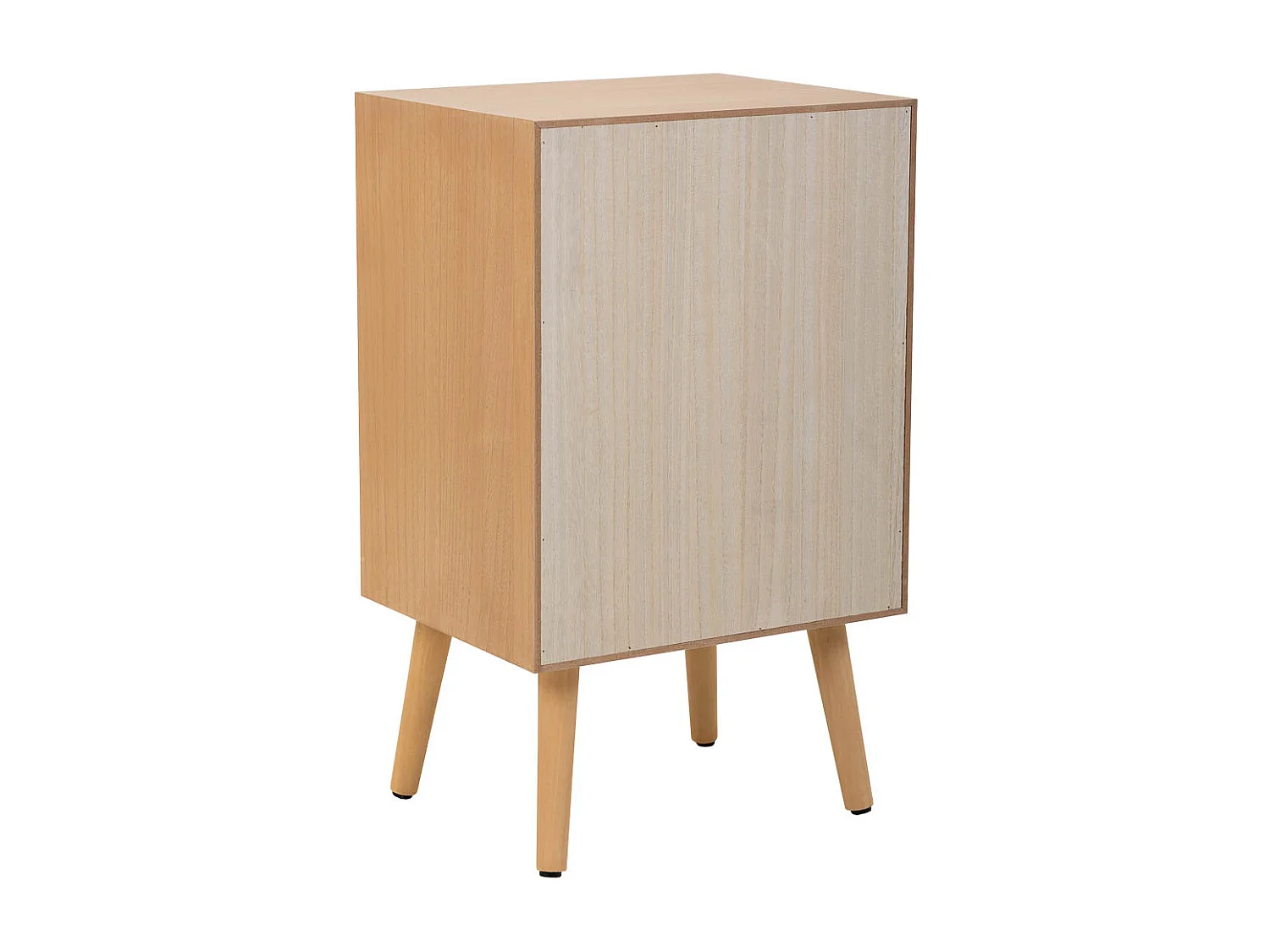 Beistelltisch aus Holz mit 2 Schubladen und 1 Regal 48x35x82