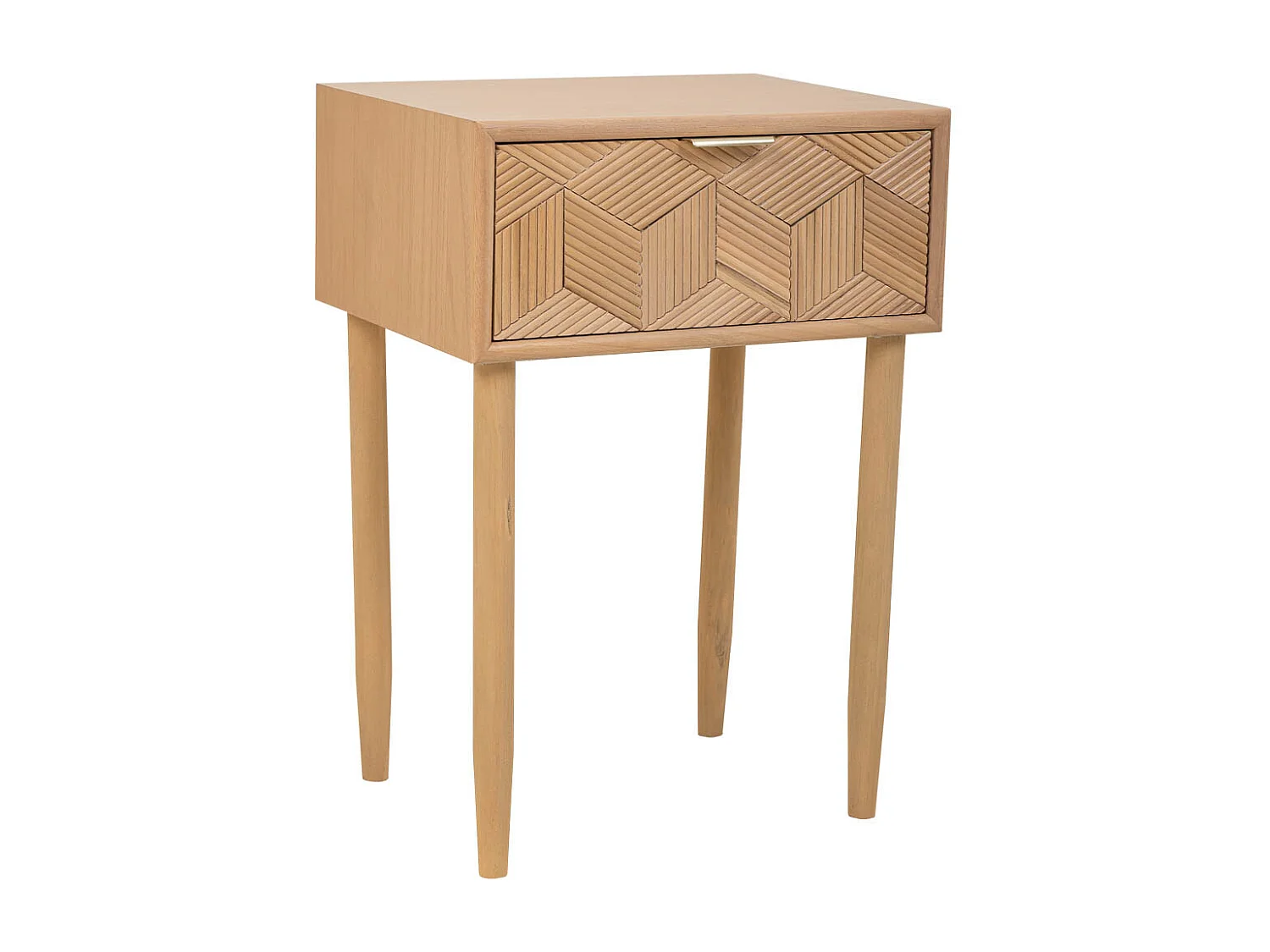 Roter Metallkastentisch 41x41x61