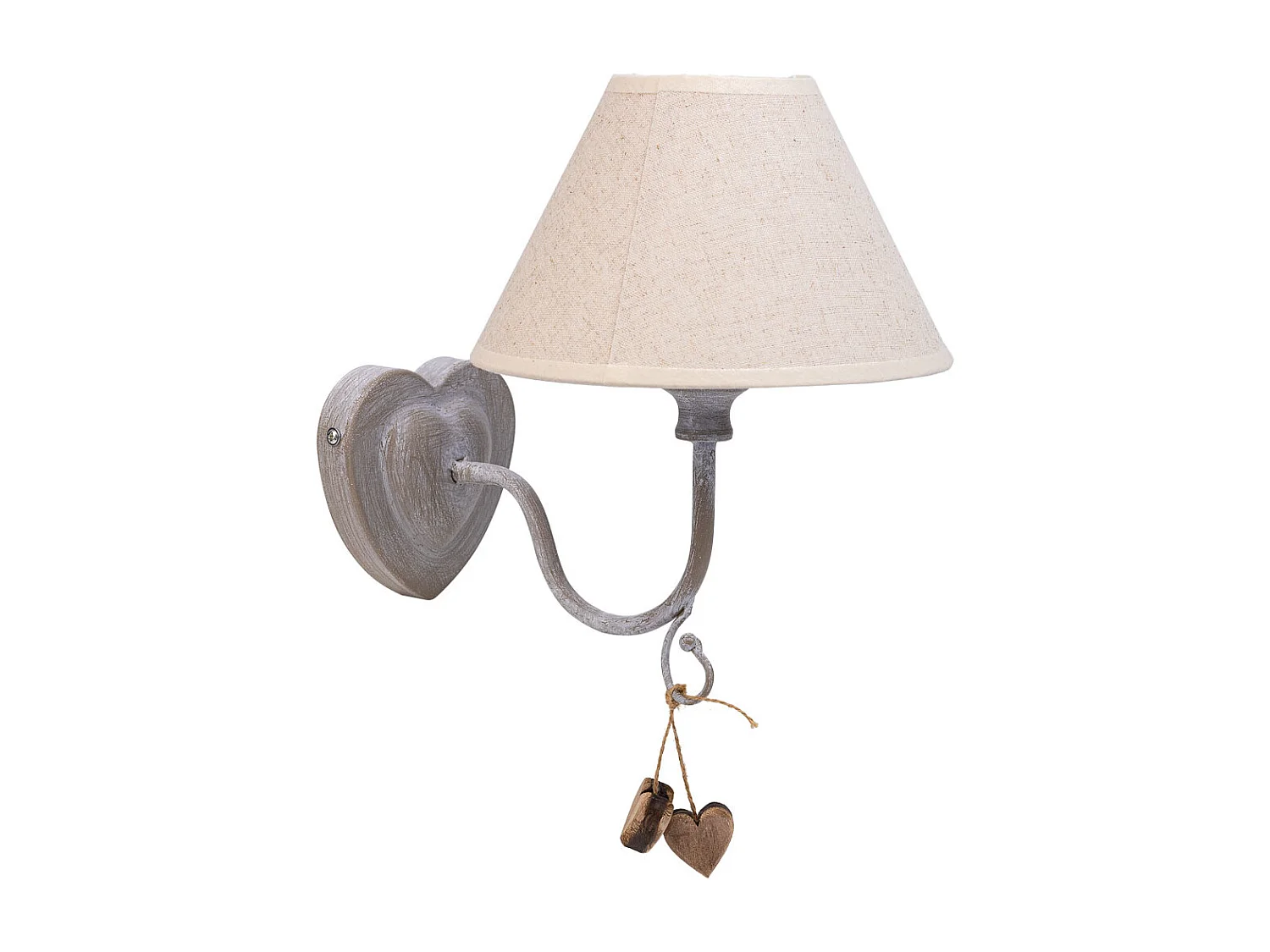 Aplique de metal cinza 20x27x25