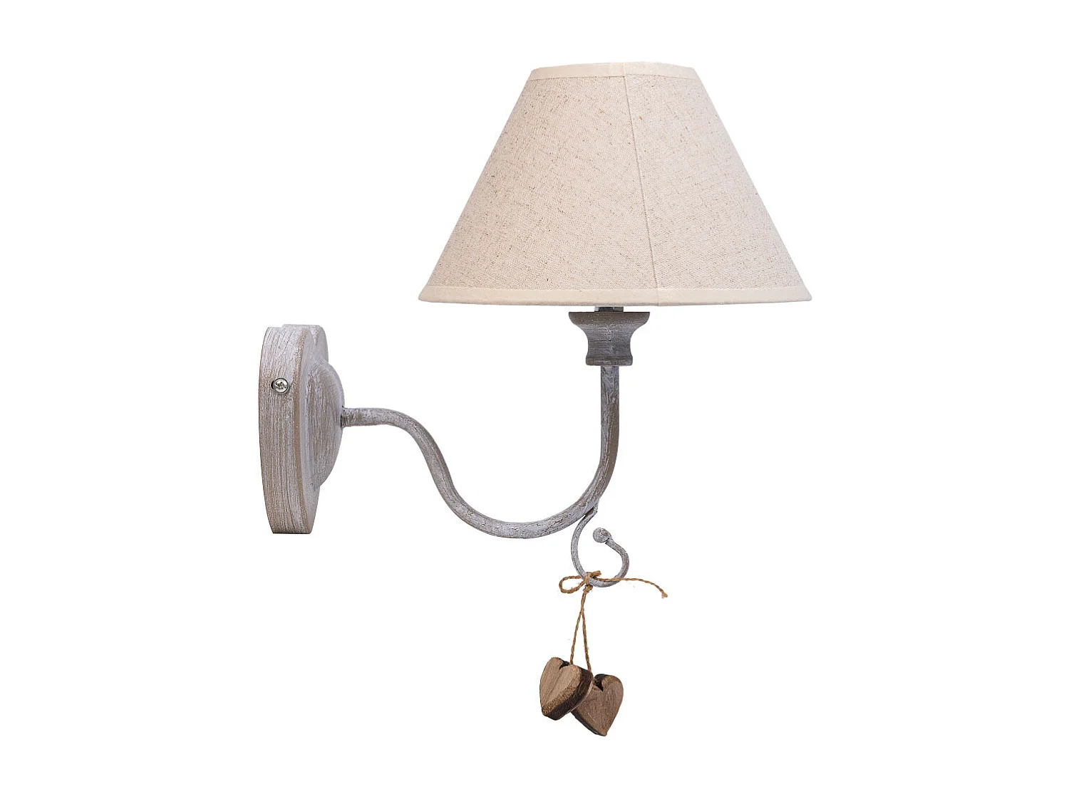 Aplique de metal cinza 20x27x25