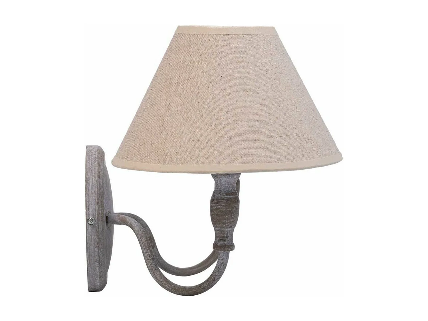 Aplique de pared de metal gris 34x23x28