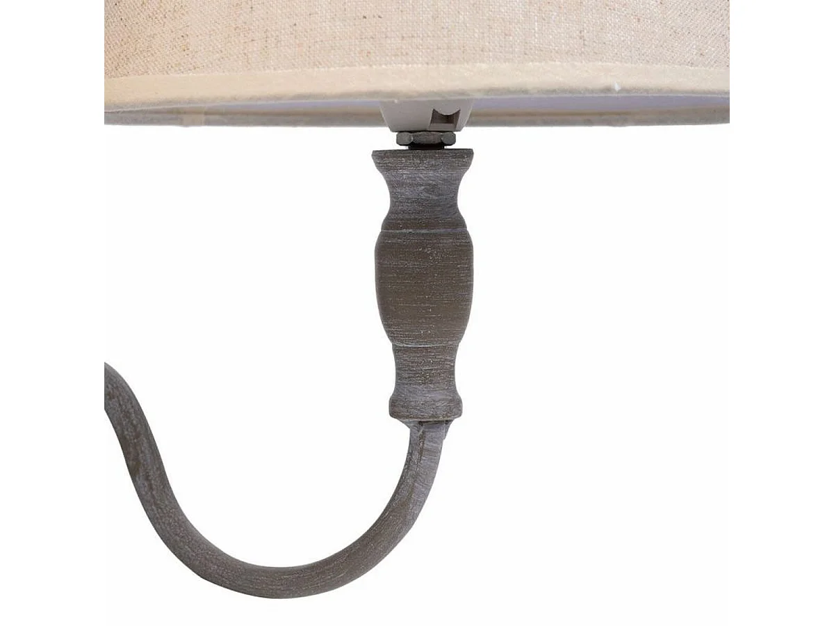 Aplique de pared de metal gris 34x23x28