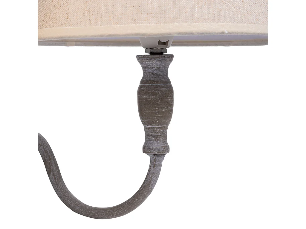 Aplique de pared de metal gris 34x23x28