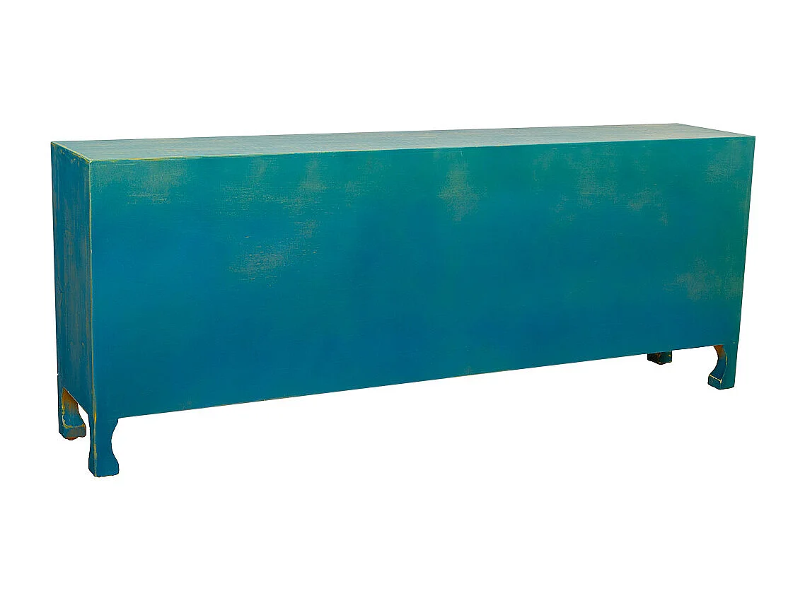 Holz- und Glasbuffet mit 2 Türen 90x38x85