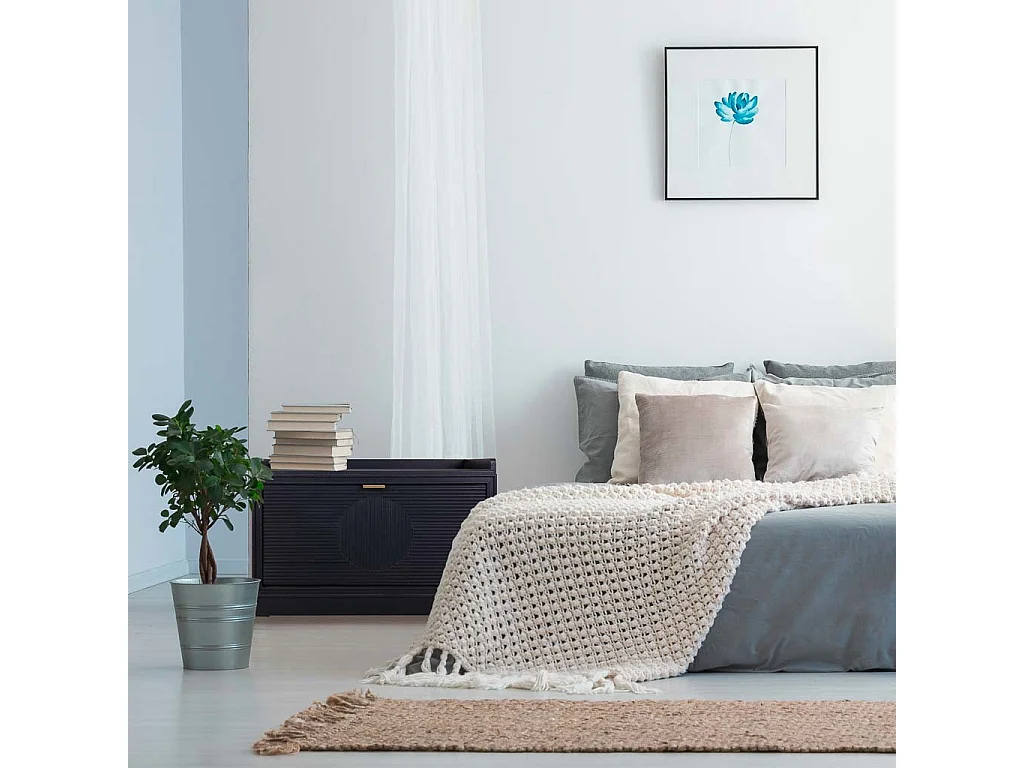 Dunkelgraue Schuhregalbank aus Holz, 80x38x53h cm