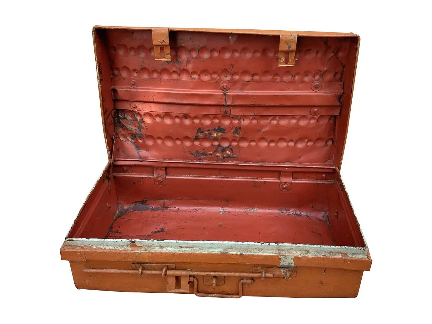 Valise en métal marron 63x34x19h