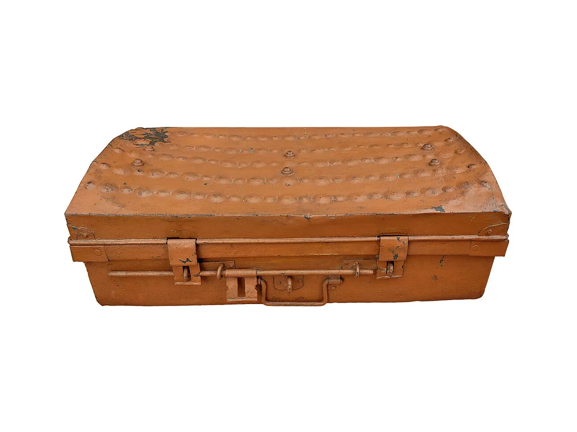 Valise en métal marron 63x34x19h