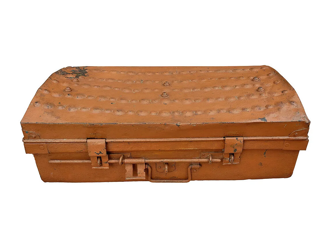 Valise en métal marron 63x34x19h