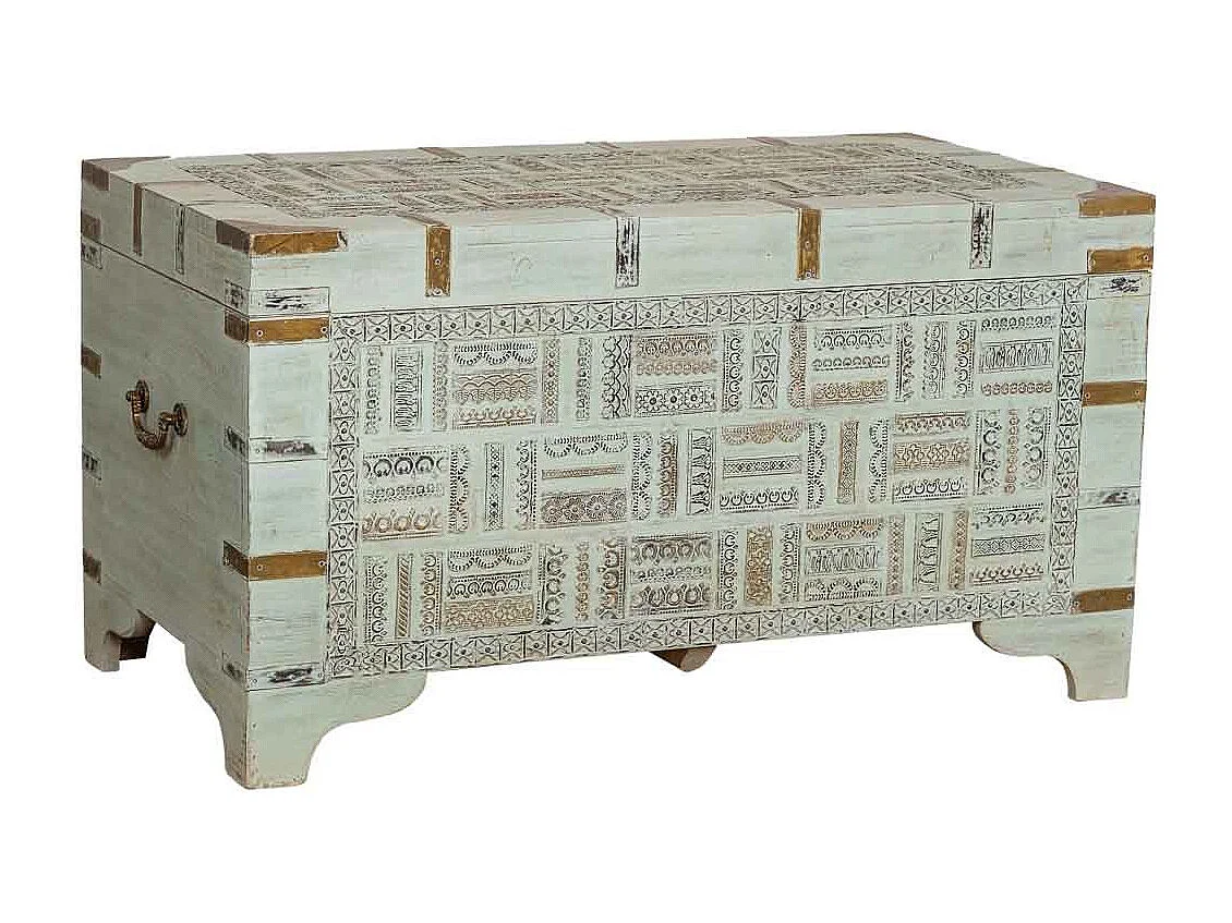 Cómoda de madeira branca 81x43x44