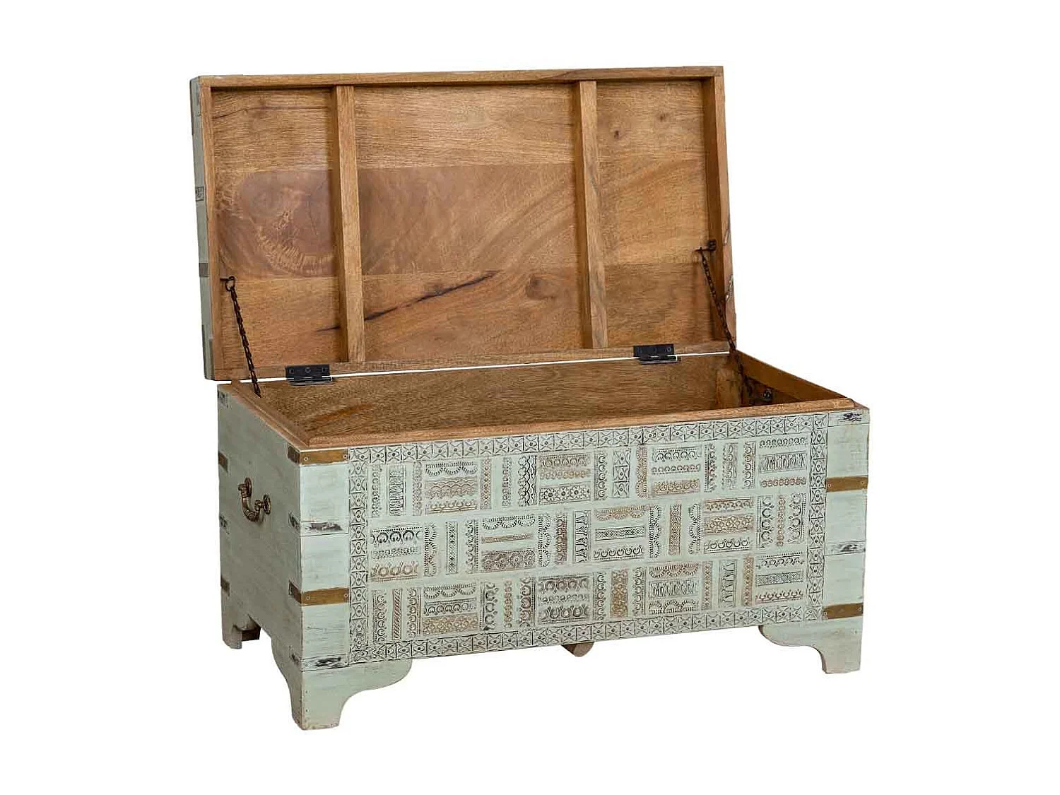 Cómoda de madeira branca 81x43x44